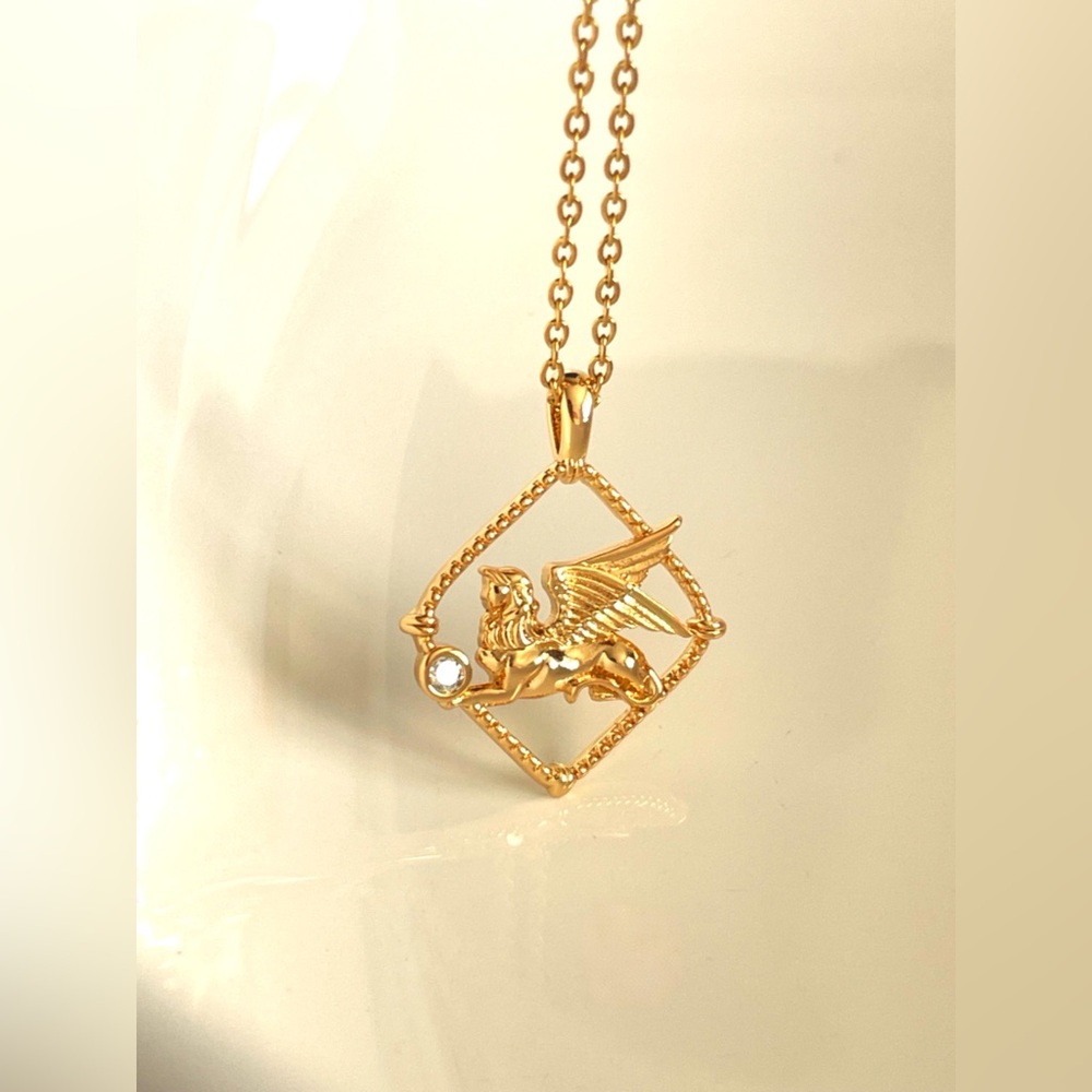 18K Gold Plated Sphinx Necklace